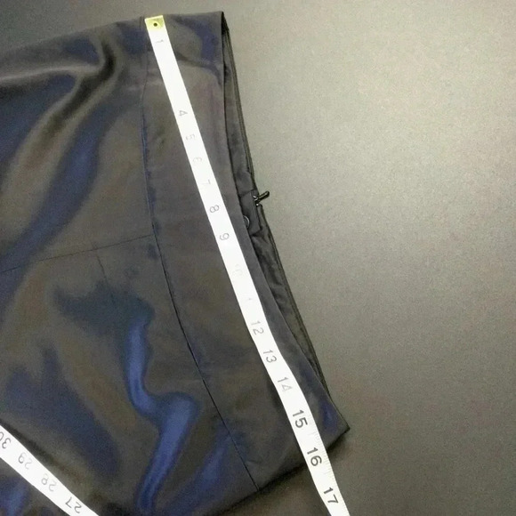 French Connection Womens Black Stretch Flat Front Slit A-Line Mini Skirt Size 6 - Picture 5 of 7